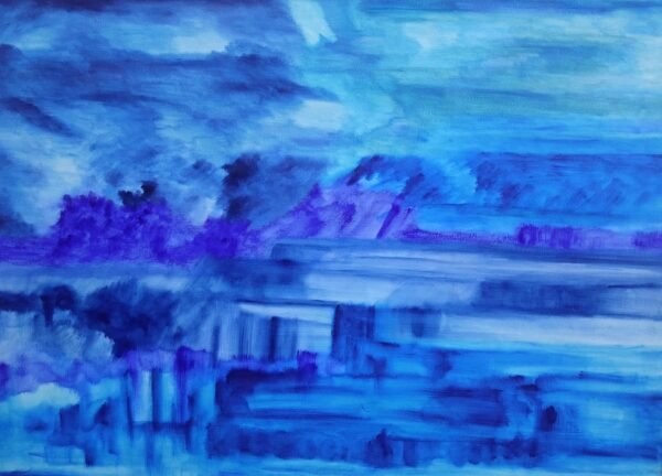 "Monocromo azul"